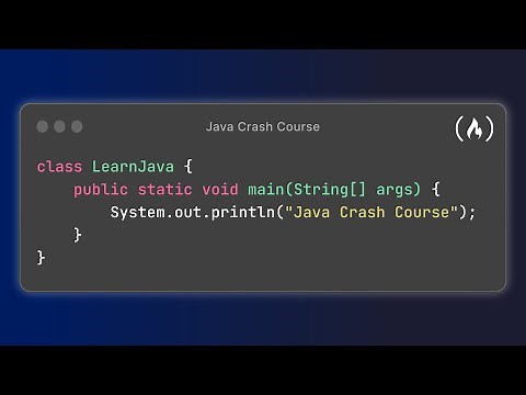 Java Basics – Crash Course