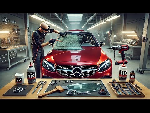 Mercedes-Benz E-Class Windshield Replacement: Step-by-Step Guide Using 1K Adhesive (W213, W238/C238)