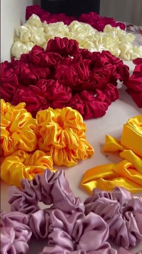 How to make Scrunchies at home #shorts #youtubeshorts