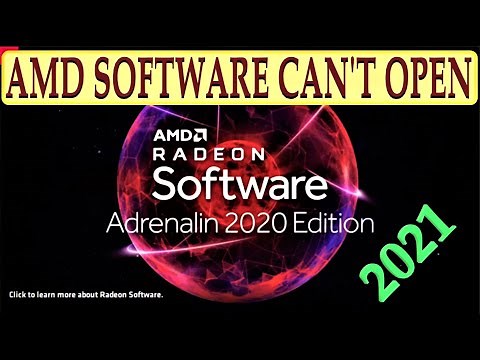 FIX AMD RADEON ADRENALIN SOFTWARE NOT OPENNING.