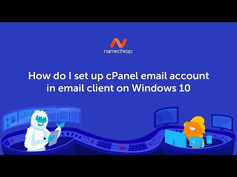 How do I set up cPanel email account on Windows 10?