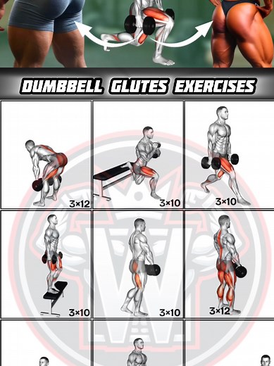 9 Dumbbell Glutes Exercises for Stronger Glutes