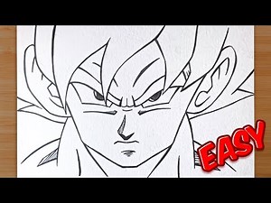 How to Draw Goku from Dragon Ball Z ✨ Easy Pencil Drawing for Beginners ✏️