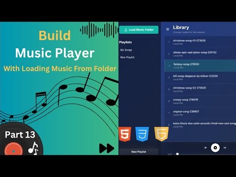 Build an Offline Music Player in JavaScript | Save Playlist & Recent Songs (HTML +