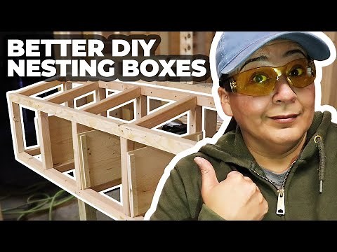 Building New and Improved DIY Chicken Nesting Boxes | The DIY Chicken Coop Build Continues