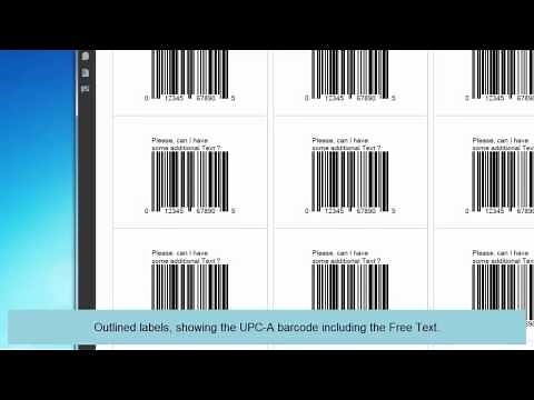 Create a UPC-A barcode