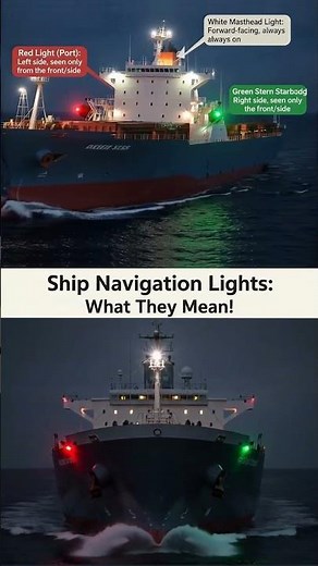 🚢 **Ship Navigation Lights: What They Mean!**