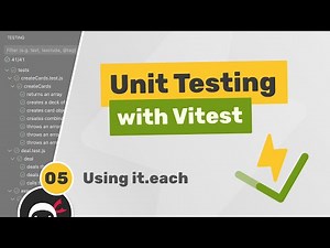 Unit Testing (Vitest) Tutorial #5 - Using it.each