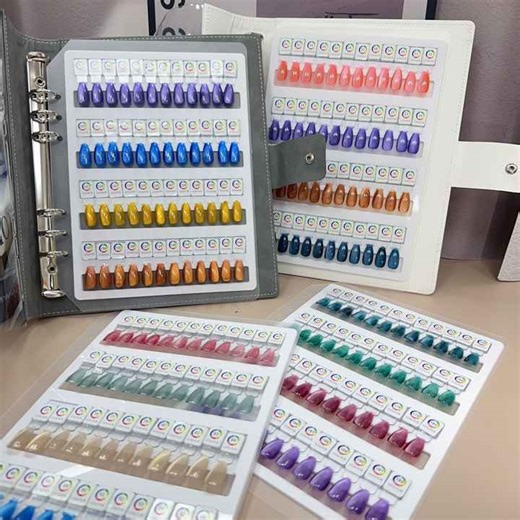Nail Color Chart with Magnetic Gel Polish Display New Design Gel Polish Color Display Storage Book