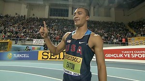 73K views · 1.7K reactions | Ashton Eaton smashes the heptathlon world record at the 2012 #WorldIdoorChamps 勞 | World Athletics | Facebook