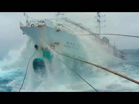Largest Ships Sinking In Horrible Storm