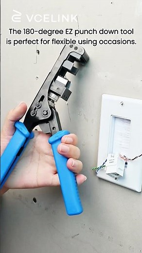 How to use a 180-degree EZ punch-down tool?#shorts #rj45 #cat6 #punchdowntool #howto #keystonejack