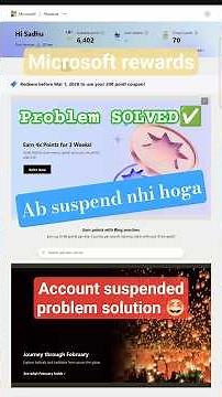 Microsoft rewards account suspended problem solution | Ab suspend nhi hoga | #microsoftrewards