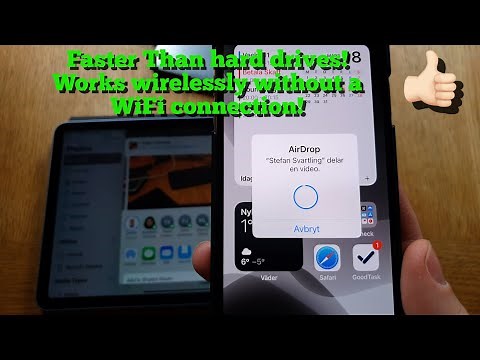 How to use Apple AirDrop to send large files really fast and easy on the iPad, iPhone and Mac!