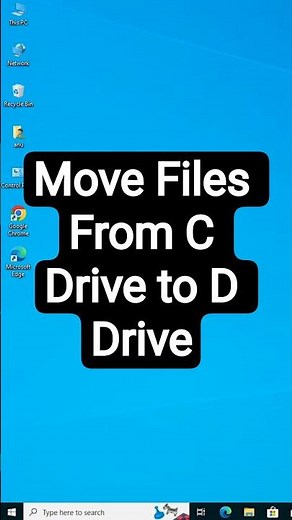 Windows 10 Mein C Drive se D Drive Tak Files Kaise Move Karein | Move Files From C Drive to D Drive