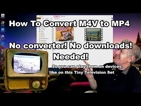 How To Convert M4V to MP4 Windows & Mac No converter! No downloads!