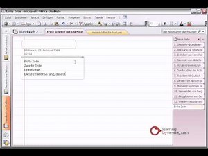 Onenote Tutorial Deutsch Inhalte anordnen