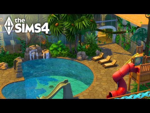 Building a Tropical Pool in The Sims 4