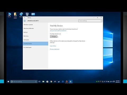 Windows 10 Tips - Using Find My Device