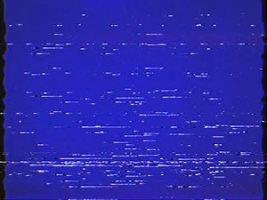 VHS blue screen effect (Free to use with credit)