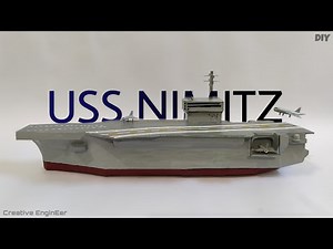 How to make AIRCRAFT CARRIER with paper and cardboard | DIY USS NIMITZ