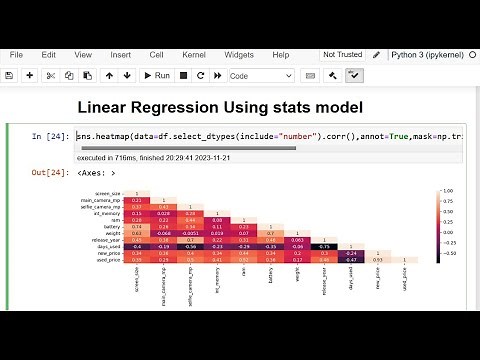 Building Linear Regression using Statsmodels /model building in python