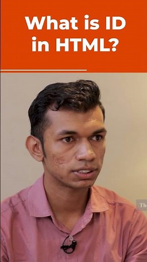 What is ID in HTML? | Java Placement Question | #shorts #kiransir