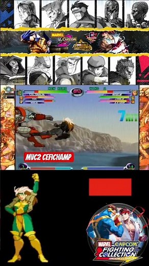 Mvc2: Cefichamp - Rogue corner combo reset + Bulleta assist Cool 🔥👊🏻💯 #freemvc2