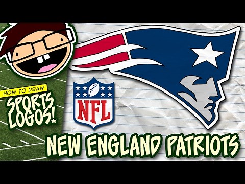 How to Draw NEW ENGLAND PATRIOTS Logo (NFL National Football League) Narrated Step-by-Step Tutorial