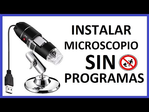 how to install a USB digital microscope in Windows without programs