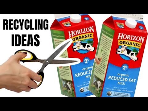 3 IDEAS - Best Reuse Milk Carton Idea How To Recycle Milk Carton Box