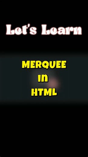 Top Web Developer Reveals Best Marquee Tag Techniques #shorts