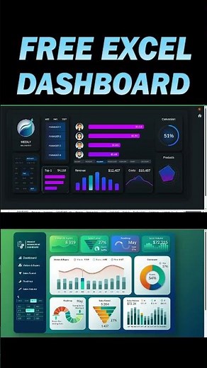 Beautiful Interactive Excel Dashboard Templates for business reports