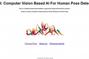 Computer Vision Based AI for Human Pose Detection