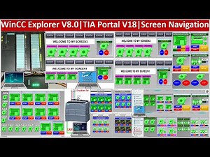 WinCC Explorer V8.0 step by step about screens navigation series in 8 hours