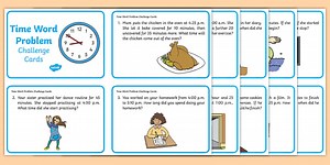 KS2 Time Word Problems Cards