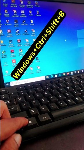 Screen Frozen or Black on Windows? 🔧 Try This Simple Shortcut! (Win + Ctrl + Shift + B) #windows