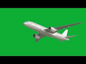 Airplane Flight Greenscreen