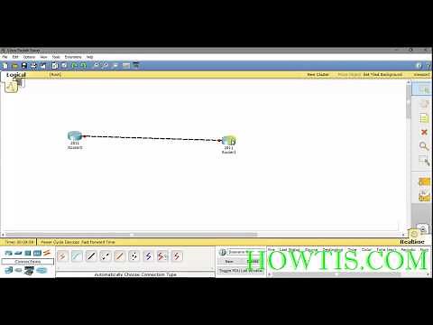 How to ping two routers in CISCO Packet Tracer