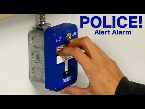 Police Alarm Emergency Blue Pull Station Test
