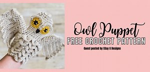 How to Make a Crochet Owl Puppet- Free Pattern - A Crafty Concept