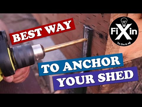 How To Anchor Your Shed To The Ground