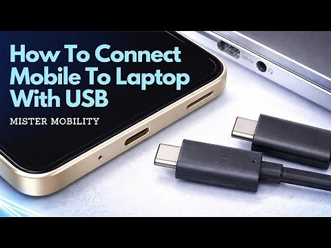 How To Connect Mobile Phone To Laptop With USB Data Cable