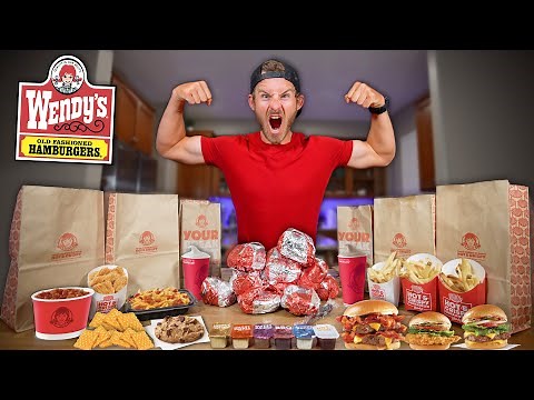 Eating EVERY ITEM On The Wendy's Menu!