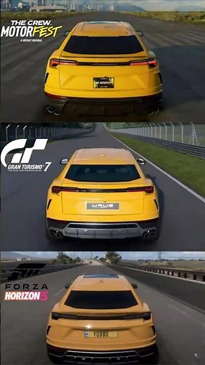 Lamborghini Urus SOUND Battle! Forza Horizon 5 vs Gran Turismo 7 vs The Crew Motorfest 🔊🔥
