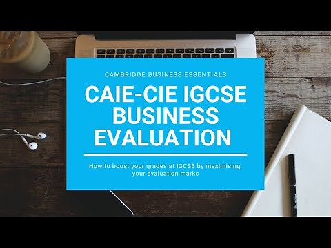 Cambridge International IGCSE Business Evaluation Guide
