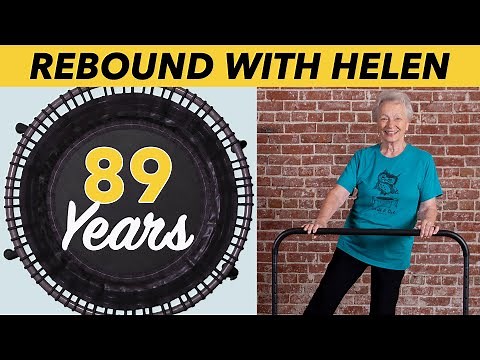 5 Beginner Rebounding Moves // Senior Rebounding Fitness