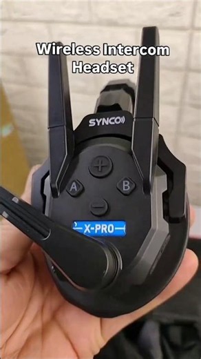 SYNCO Xtalk XPro5 5-Person Full-Duplex Wireless Intercom #shorts #intercom #tech #syncoxtalkxpro5