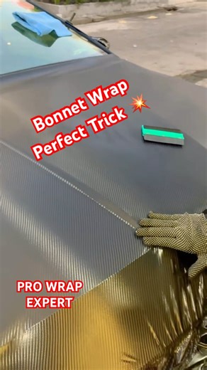 “Perfect Bonnet Wrap Tricks | Learn Like a Pro#car #viral #wrap #youtube