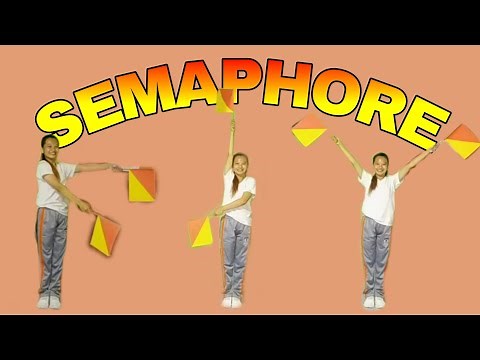 SEMAPHORE FLAG SIGNALING SYSTEM (ALPHABET)